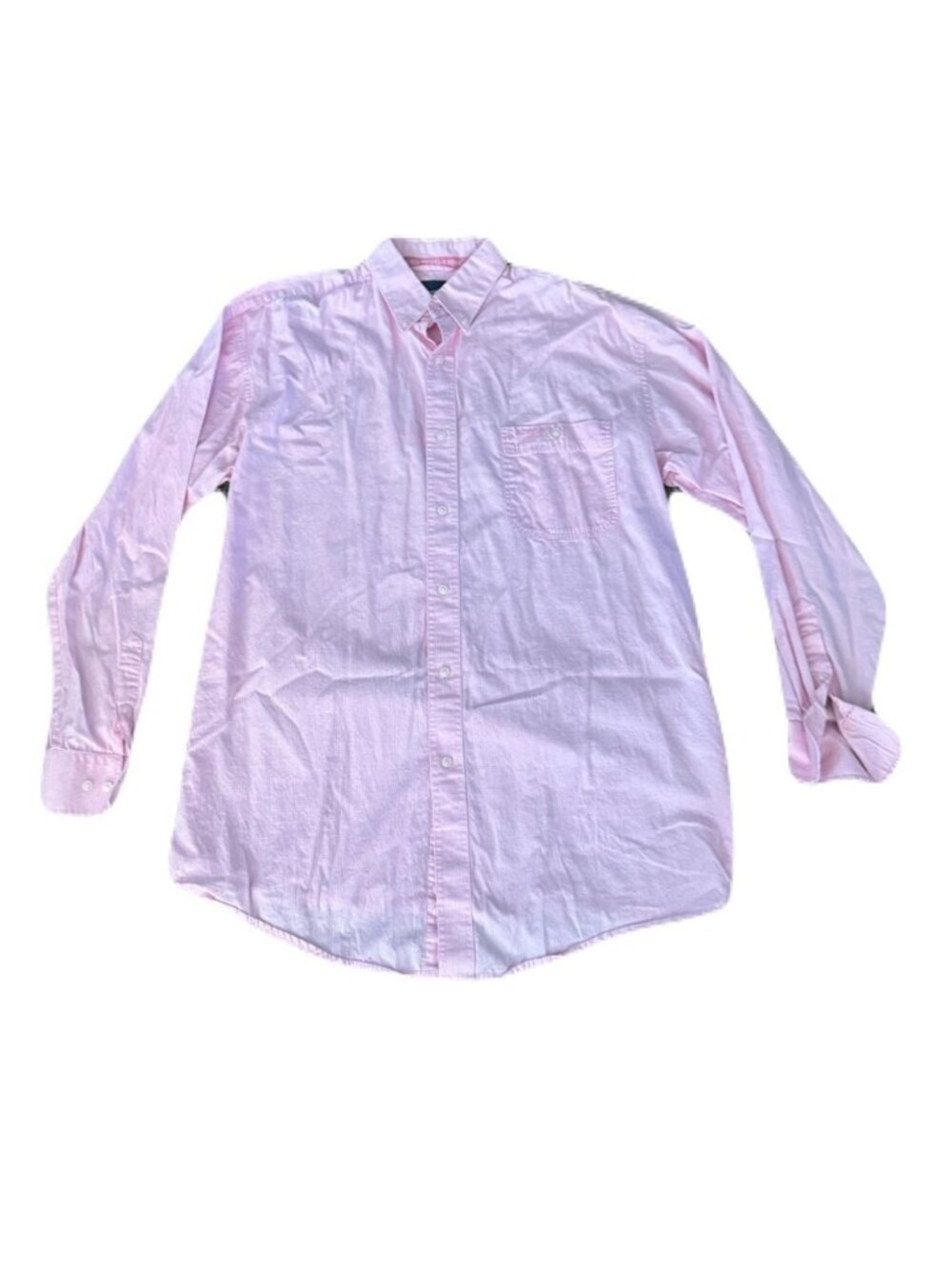 Wrangler Large Tall  Tough Enough to Wear Pink Western Shirt